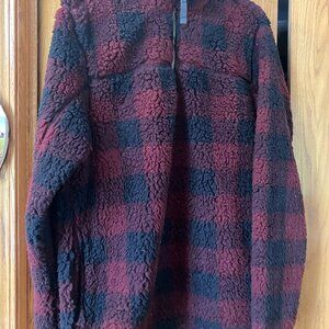 Sherpa turtle neck shirt or jacket.